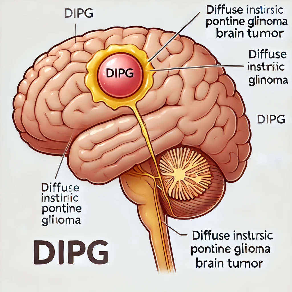 Illustration of different brain tumours